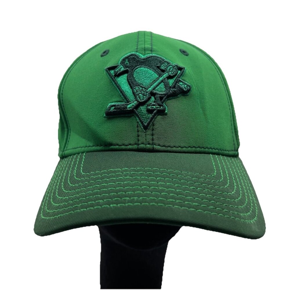 Pittsburgh Penguins St. Patrick's Day Green Fanatics Fitted Baseball Hat Cap M/L
